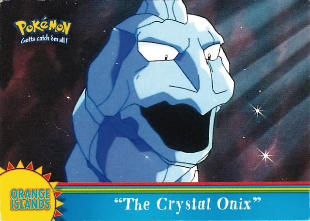 The Crystal Onix #OR4 – 2000 Topps Pokemon TV Animation Series 3 Pokémon card