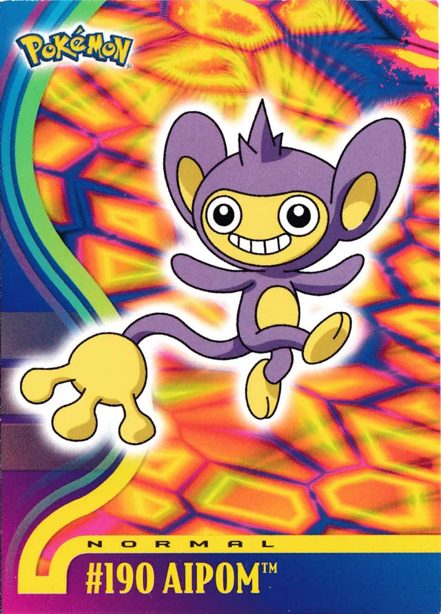 Aipom #34 – 2001 Topps Pokemon Johto Series 1 Pokémon card