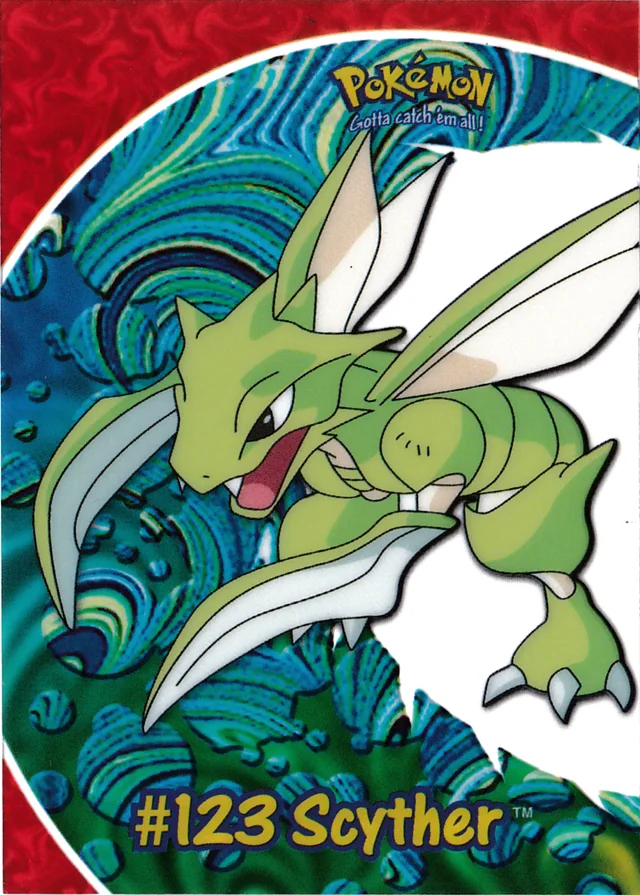 Scyther #PC9 clear – 2000 Topps Pokemon TV Animation Series 3 Pokémon card