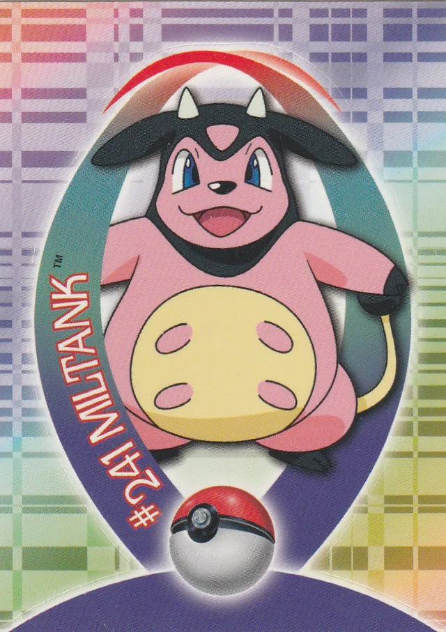 Miltank #S60 sticker – 2001 Topps Pokemon Johto Series 1 Pokémon card