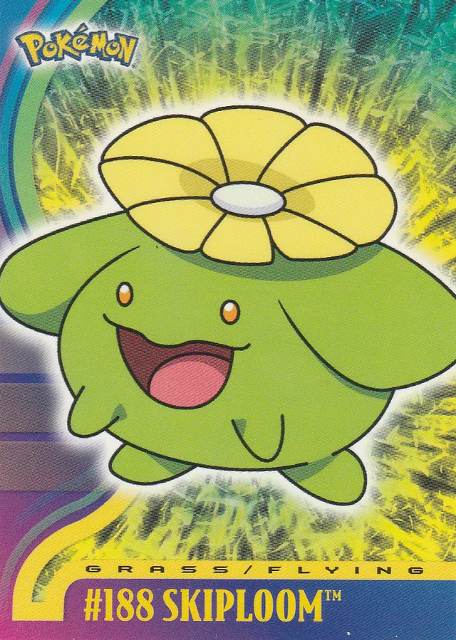 Skiploom #32 – 2001 Topps Pokemon Johto Series 1 Pokémon card