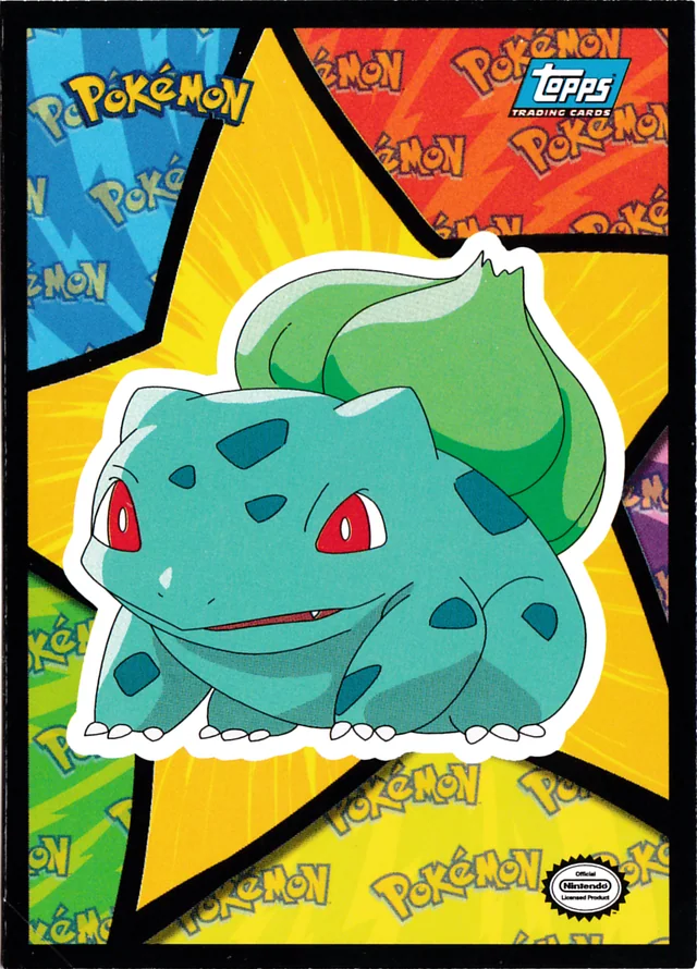 Bulbasaur #S6 1999 Topps Pokemon The First Movie Pokémon card