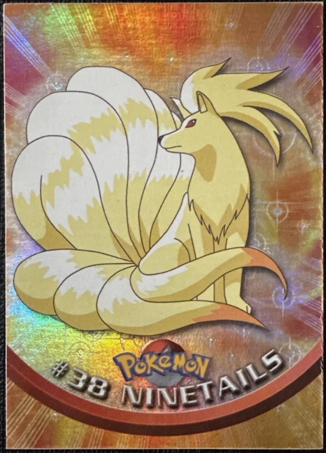 Ninetails #38 4th Print - Black Logo · Pokeballs Rainbow Foil – 1999 Topps Pokemon TV Animation Series 1 Pokémon card
