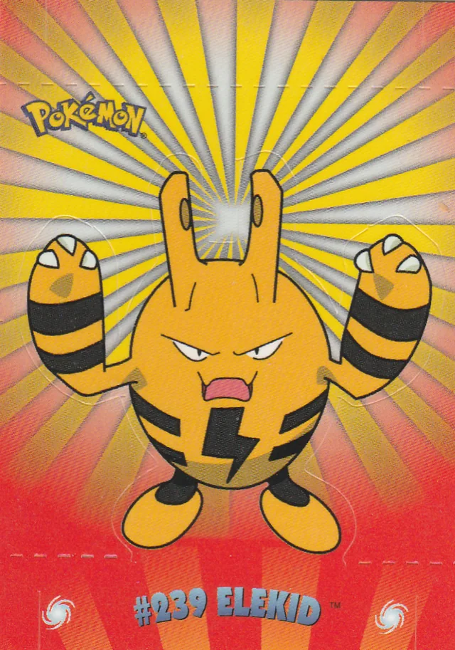 Elekid #P10 pop-up – 2001 Topps Pokemon Johto Series 1 Pokémon card