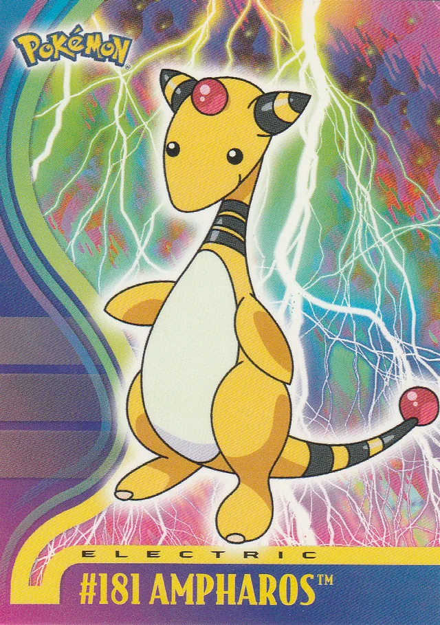 Ampharos #26 – 2001 Topps Pokemon Johto Series 1 Pokémon card