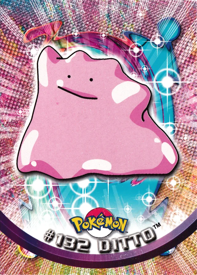 Ditto #132 – 2000 Topps Pokemon TV Animation Series 3 Pokémon card