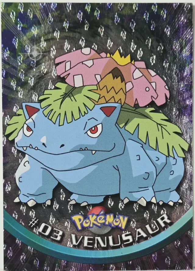 Venusaur #3 1999 Topps Pokemon TV Animation Series 1 Pokémon card
