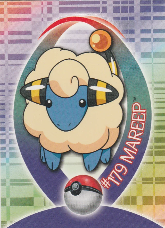 Mareep #S24 sticker – 2001 Topps Pokemon Johto Series 1 Pokémon card