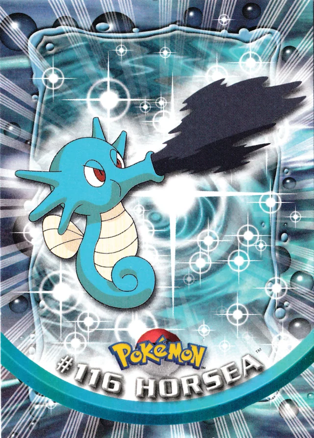 Horsea #116 – 2000 Topps Pokemon TV Animation Series 2 Pokémon card
