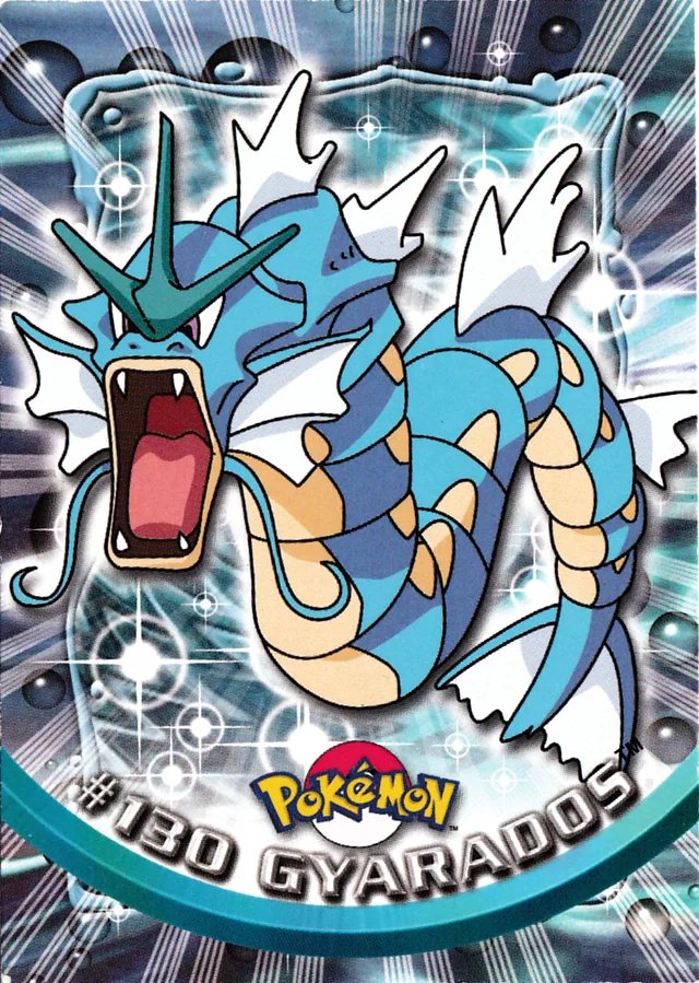 Gyarados #130 2000 Topps Pokemon TV Animation Series 3 Pokémon card
