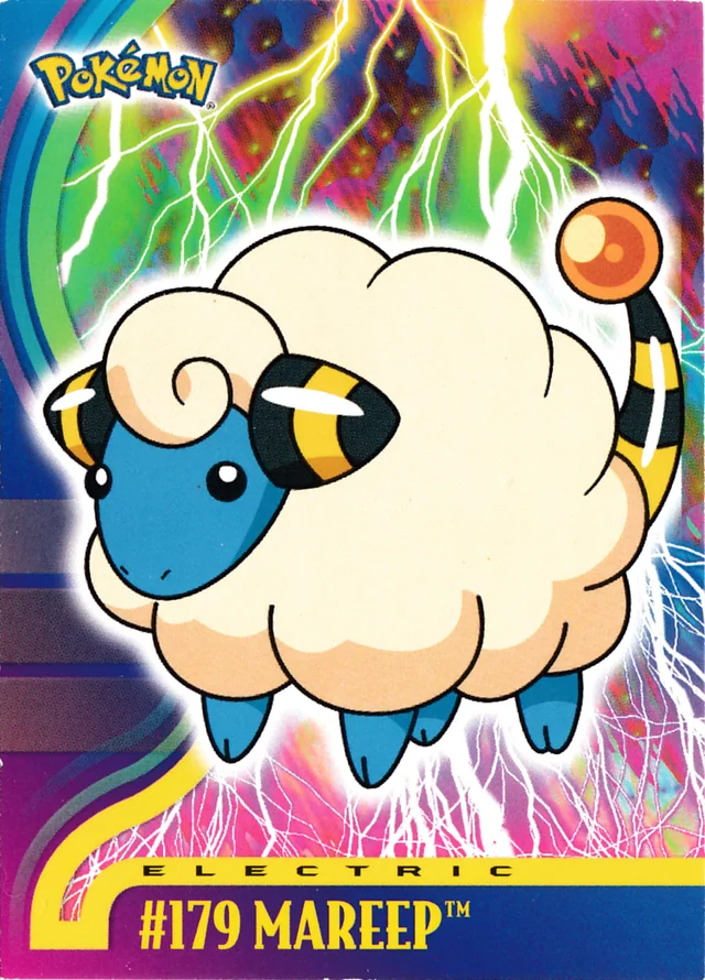 Mareep #10 – 2001 Topps Pokemon Johto Series 3 (Europe) Pokémon card