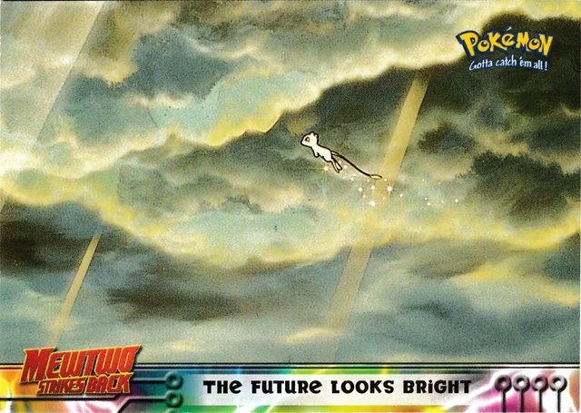 The Future Looks Bright #41 1st Print - Blue Logo – 1999 Topps Pokemon The First Movie Pokémon card