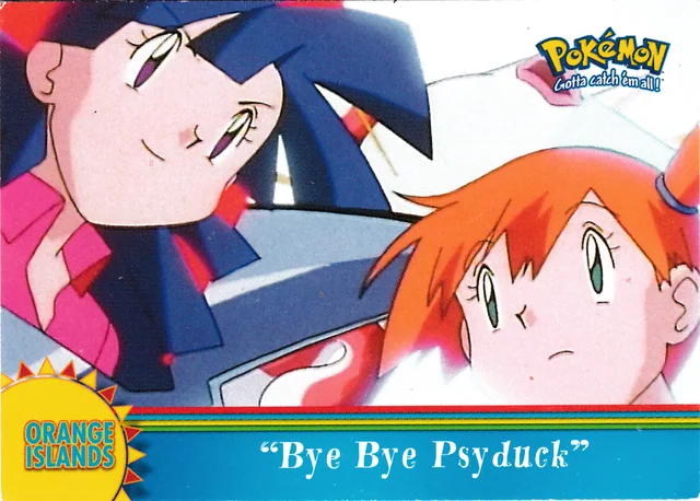 Bye Bye Psyduck #OR8 2000 Topps Pokemon TV Animation Series 3 Pokémon card