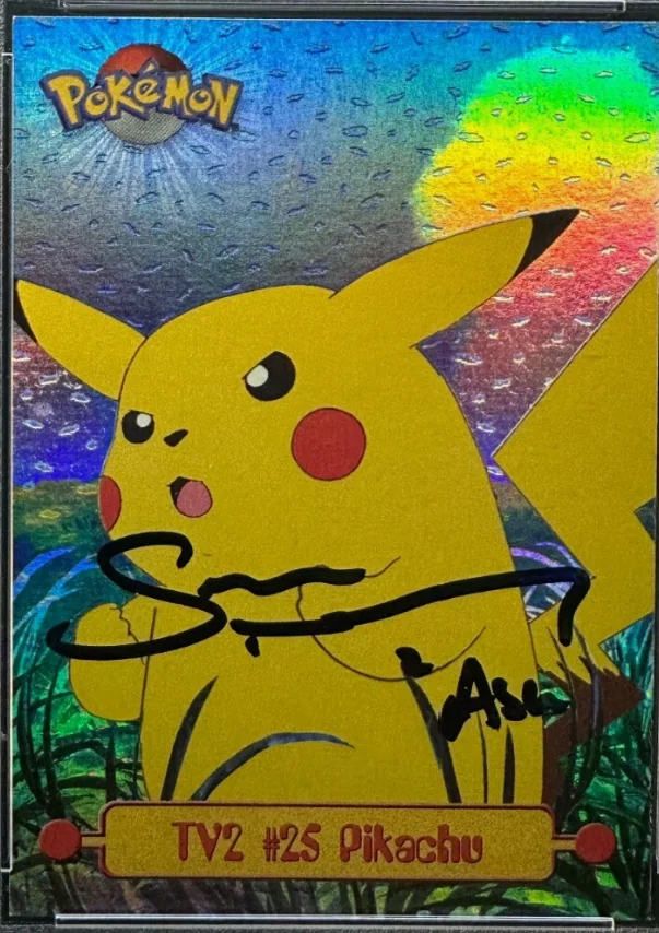 Pikachu #TV2 1999 Topps Pokemon TV Animation Series 1 Pokémon card