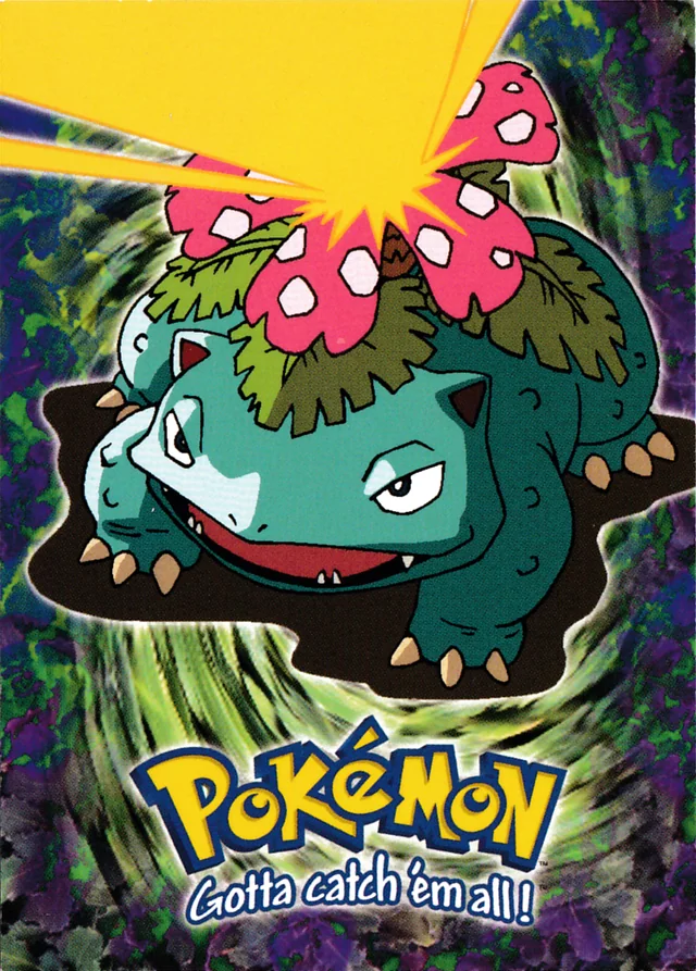 Venusaur #E3 1999 Topps Pokemon The First Movie Pokémon card