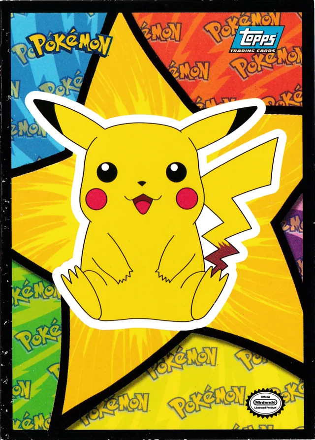 Pikachu #S1 1999 Topps Pokemon The First Movie Pokémon card