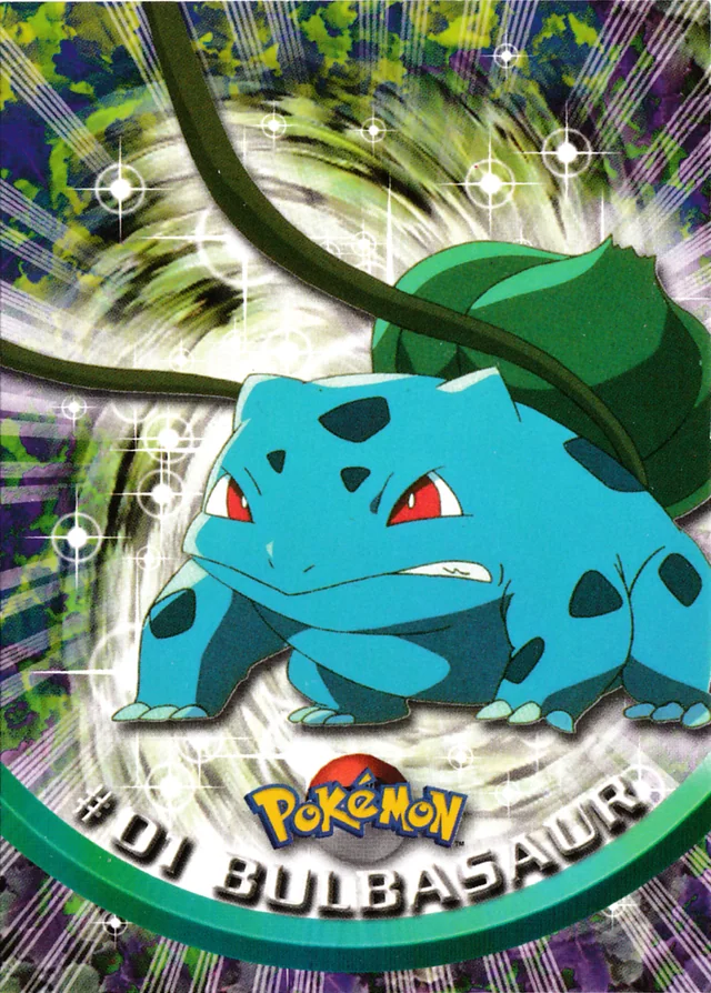 Bulbasaur #1 1999 Topps Pokemon TV Animation Series 1 Pokémon card