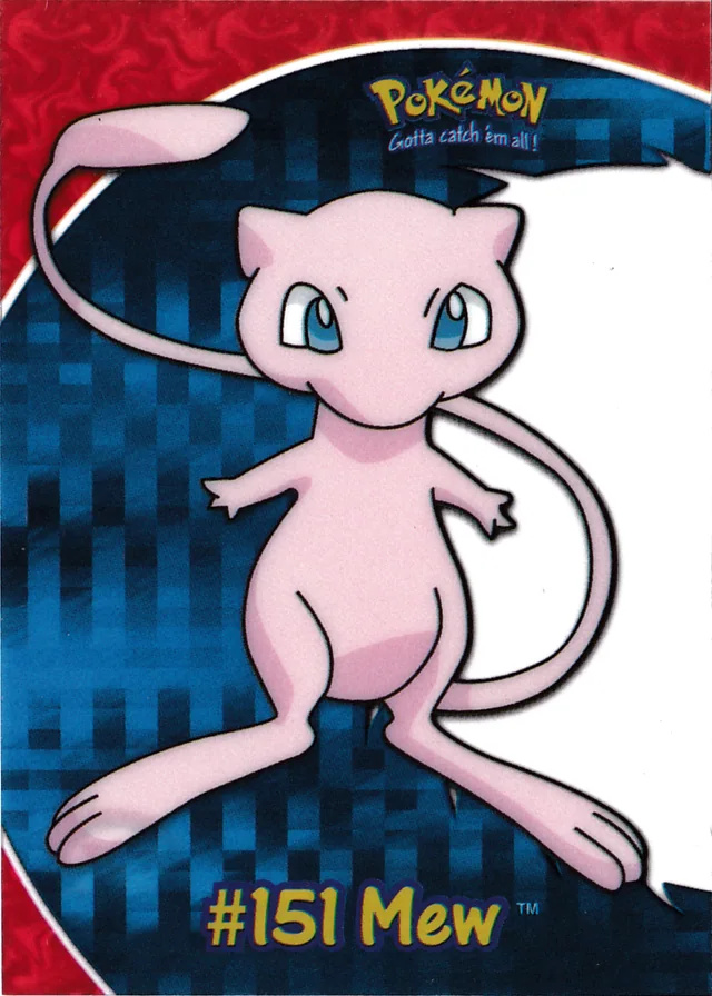 Mew #PC7 2000 Topps Pokemon TV Animation Series 3 Pokémon card