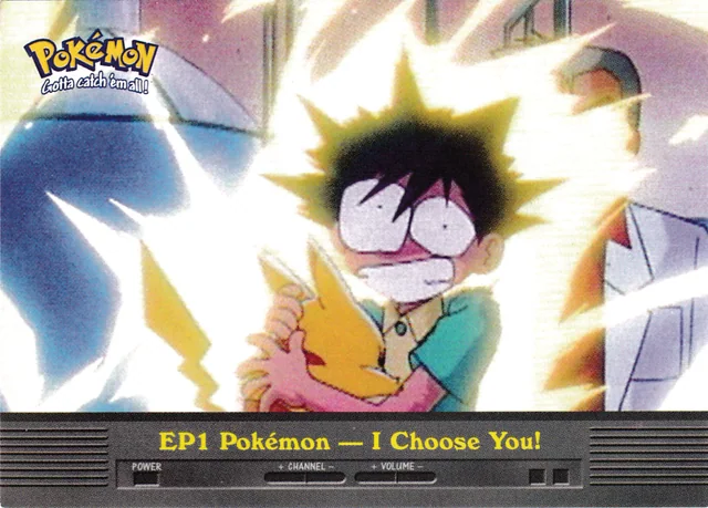 Pokémon — I Choose You! #EP1 – 2000 Topps Pokemon TV Animation Series 2 Pokémon card