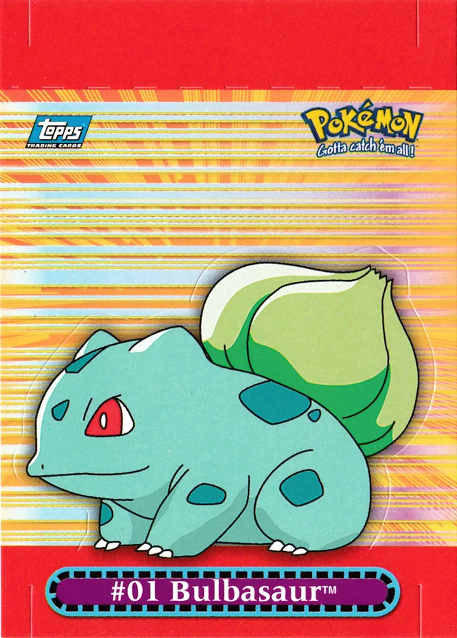 Bulbasaur #P8 2000 Topps Pokemon TV Animation Series 3 Pokémon card