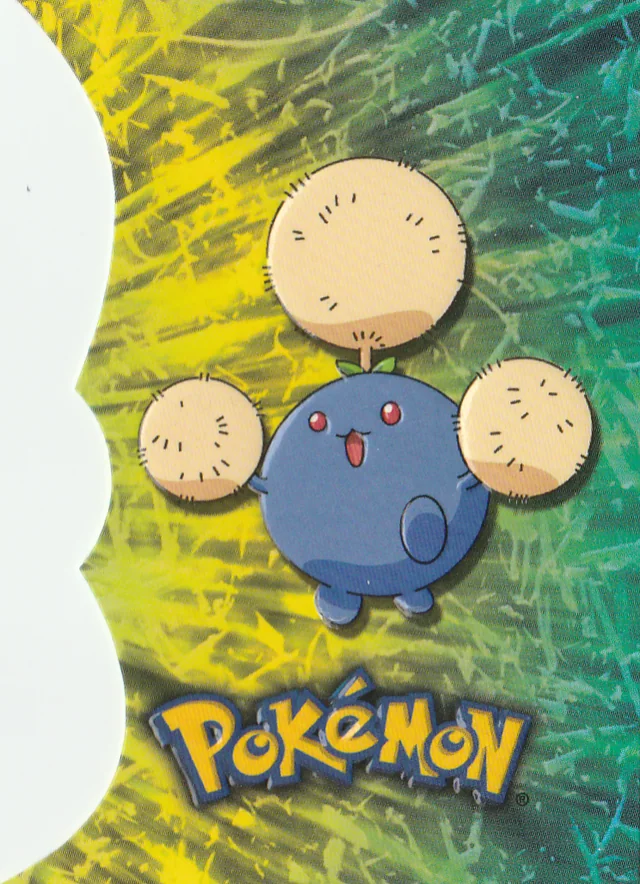Jumpluff #D15 die-cut – 2001 Topps Pokemon Johto Series 1 Pokémon card