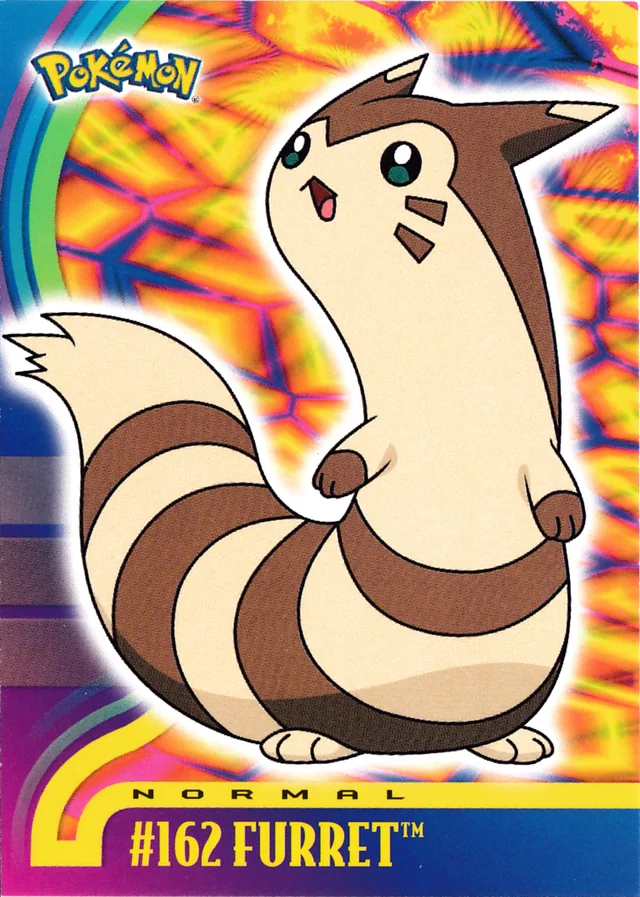 Furret #11 – 2001 Topps Pokemon Johto Series 1 Pokémon card