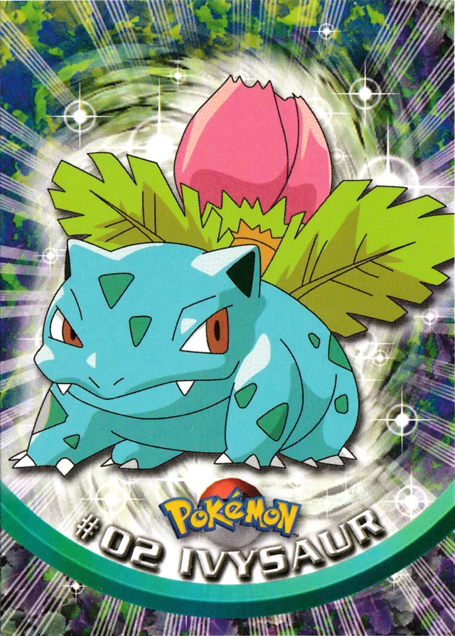 Ivysaur #2 1999 Topps Pokemon TV Animation Series 1 Pokémon card