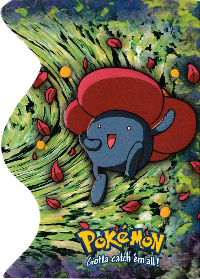 Vileplume #EV6 die-cut – 2000 Topps Pokemon TV Animation Series 2 Pokémon card