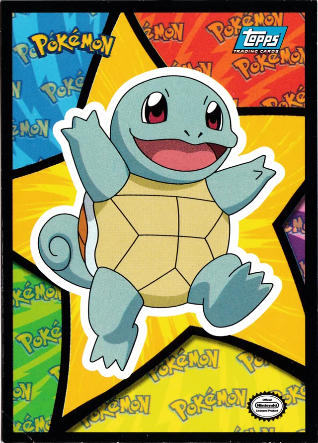 Squirtle #S3 1999 Topps Pokemon The First Movie Pokémon card