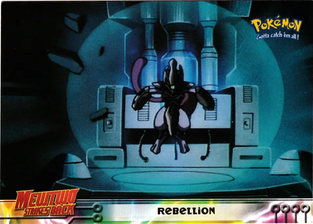 Rebellion #8 1st Print - Blue Logo – 1999 Topps Pokemon The First Movie Pokémon card