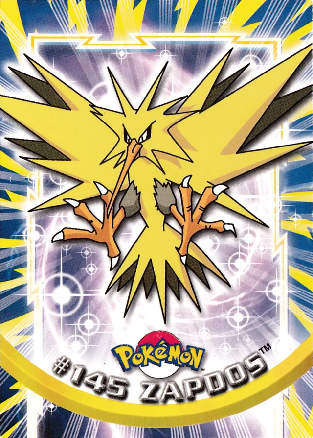 Zapdos #145 2000 Topps Pokemon TV Animation Series 3 Pokémon card