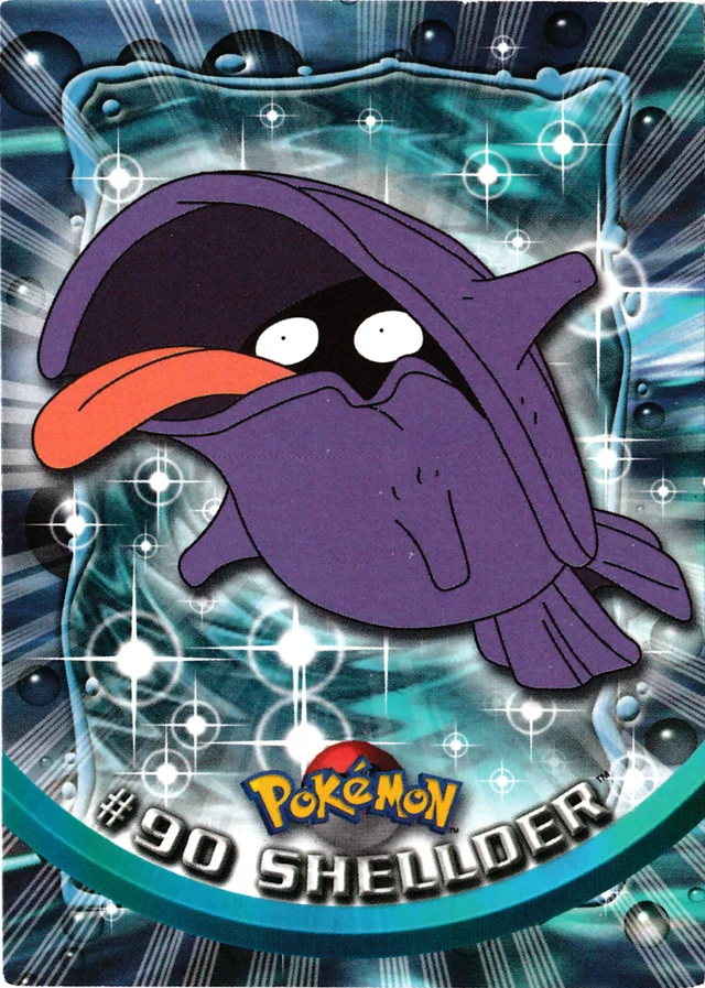 Shellder #90 – 2000 Topps Pokemon TV Animation Series 2 Pokémon card