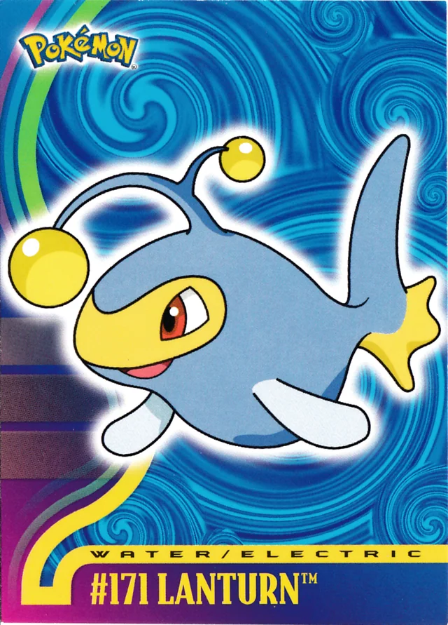 Lanturn #19 – 2001 Topps Pokemon Johto Series 1 Pokémon card