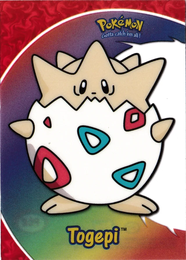 Togepi #PC8 clear – 2000 Topps Pokemon TV Animation Series 3 Pokémon card