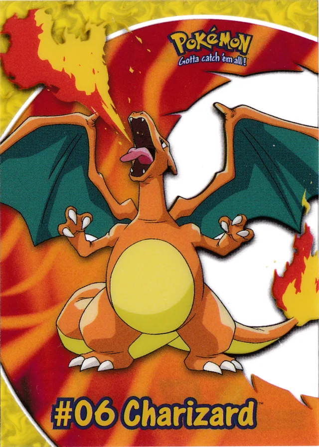 Charizard #PC3 2000 Topps Pokemon TV Animation Series 2 Pokémon card