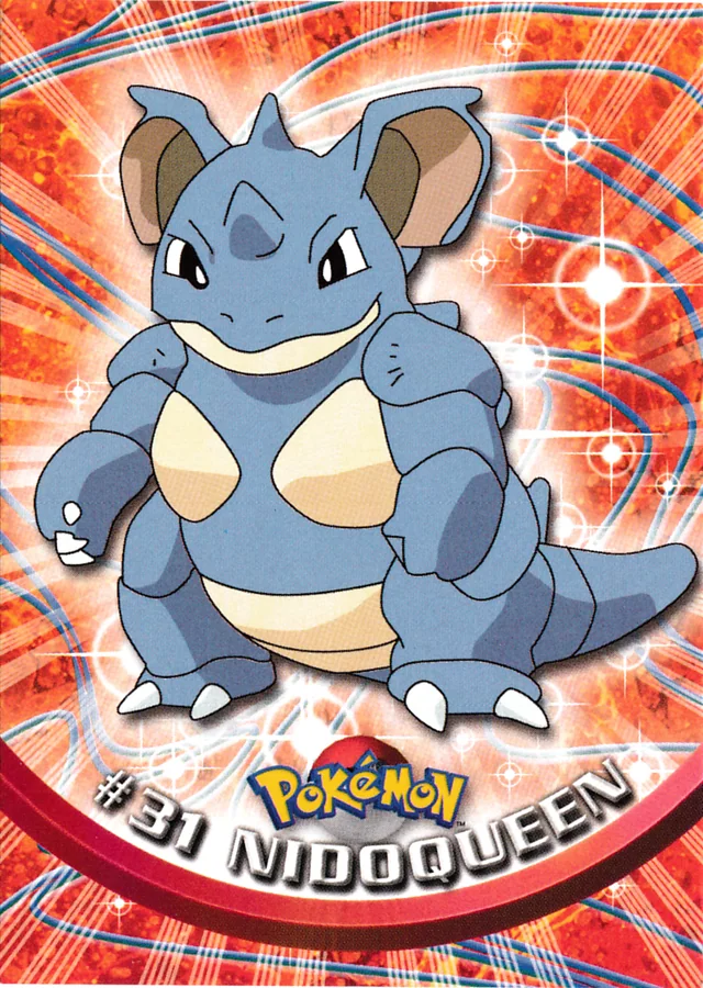 Nidoqueen #31 1999 Topps Pokemon TV Animation Series 1 Pokémon card