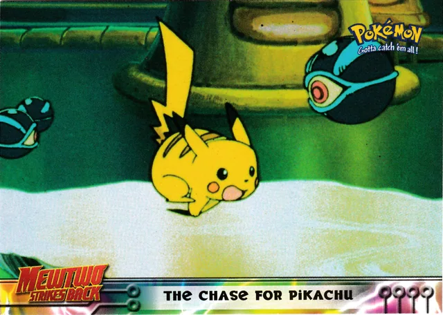 The Chase for Pikachu #28 1999 Topps Pokemon The First Movie Pokémon card