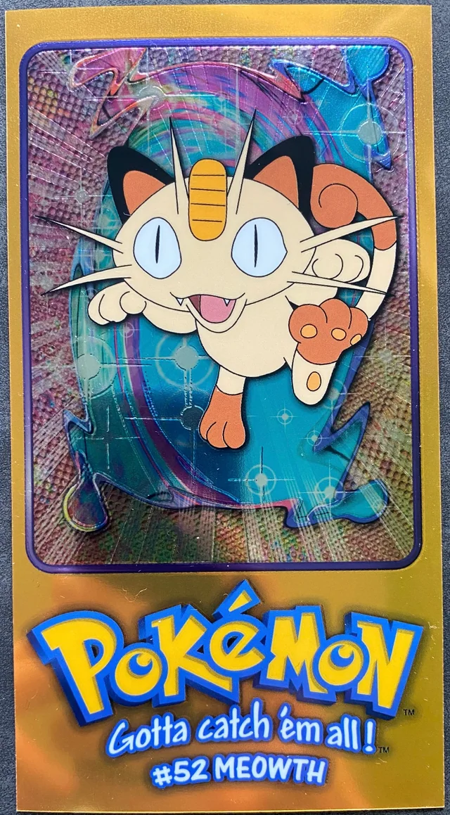 Meowth #TT5 tin-topper – 1999 Topps Pokemon TV Animation Series 1 Pokémon card