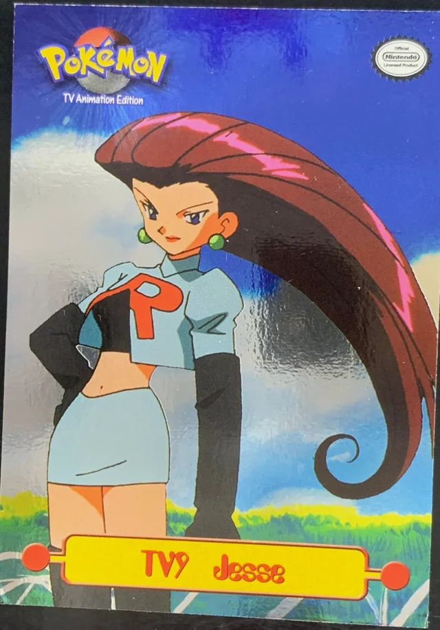 Jesse * #TV9 1st Print - Blue Logo · Smooth Silver Foil – 1999 Topps Pokemon TV Animation Series 1 Pokémon card
