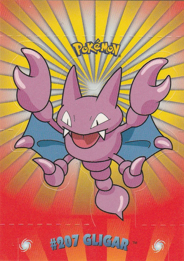 Gligar #P6 pop-up – 2001 Topps Pokemon Johto Series 1 Pokémon card